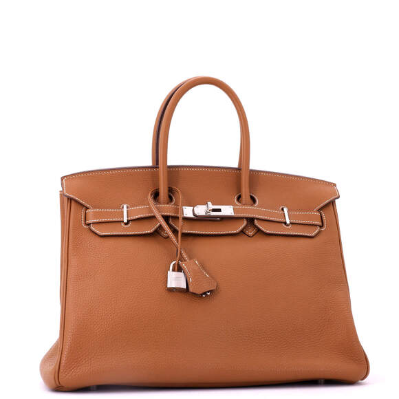Hermes Birkin 35 Brown Togo with Palladium Hardware - Picture 3 of 8